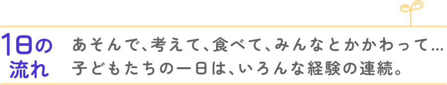 1日の流れ